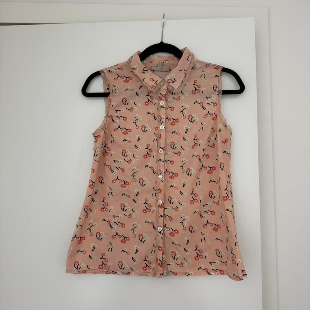 Y2k modcloth cotton button up - Picture 4 of 8